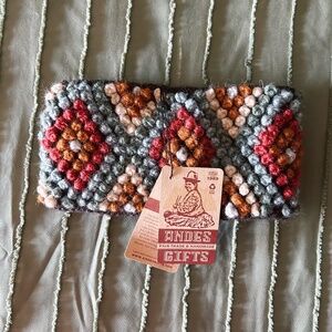 Andes Gifts Diamond Ear Warmer in Cielo - NWT